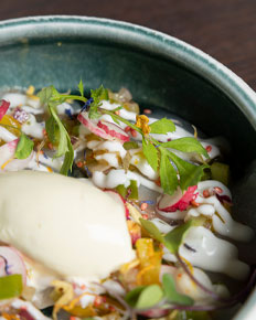 Ceviche de dorade, lait de coco — photographie réalisée par PHOTOPRODSTUDIO à Castres