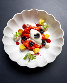 Fraises marinées, crème — photographie réalisée par PHOTOPRODSTUDIO à Castres