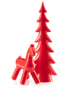 Sapin et renne en céramique — photographie réalisée par PHOTOPRODSTUDIO à Castres