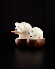 Ours polaires sculptés — photographie réalisée par PHOTOPRODSTUDIO à Castres